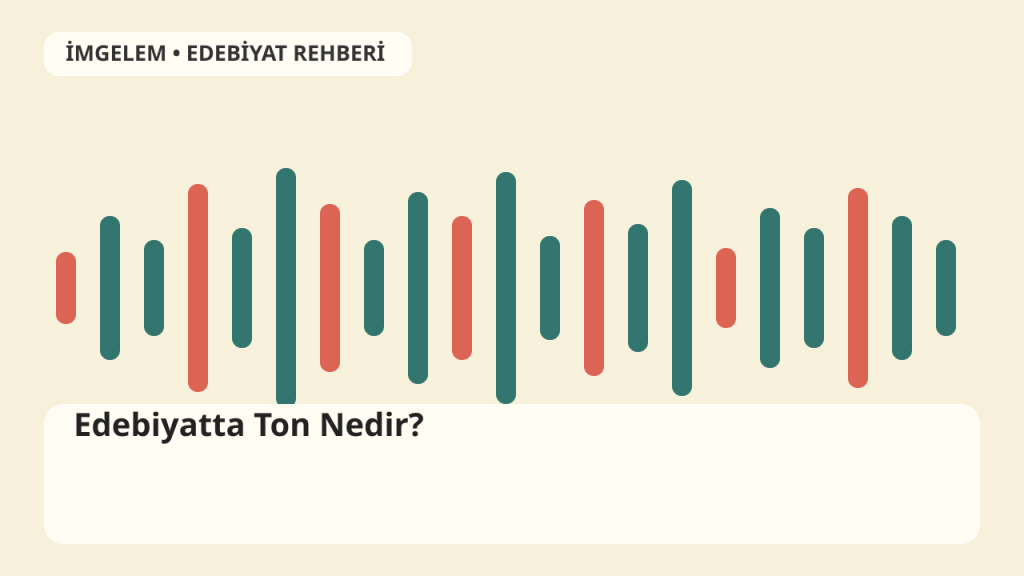Bir metnin tonunu temsil eden tipografik ve edebî editoryal illüstrasyon