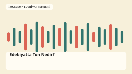 Bir metnin tonunu temsil eden tipografik ve edebî editoryal illüstrasyon