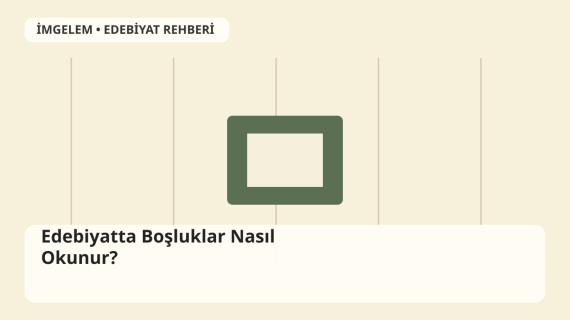 Sayfada boşluklar ve eksik bırakılmış cümlelerle anlatımı temsil eden edebiyat illüstrasyonu
