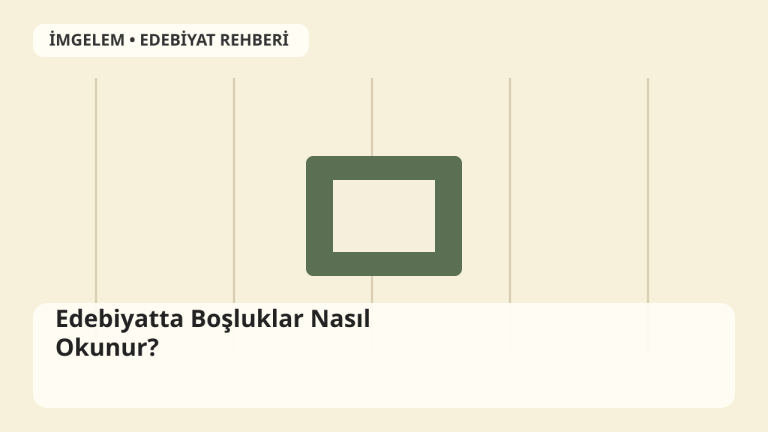 Sayfada boşluklar ve eksik bırakılmış cümlelerle anlatımı temsil eden edebiyat illüstrasyonu