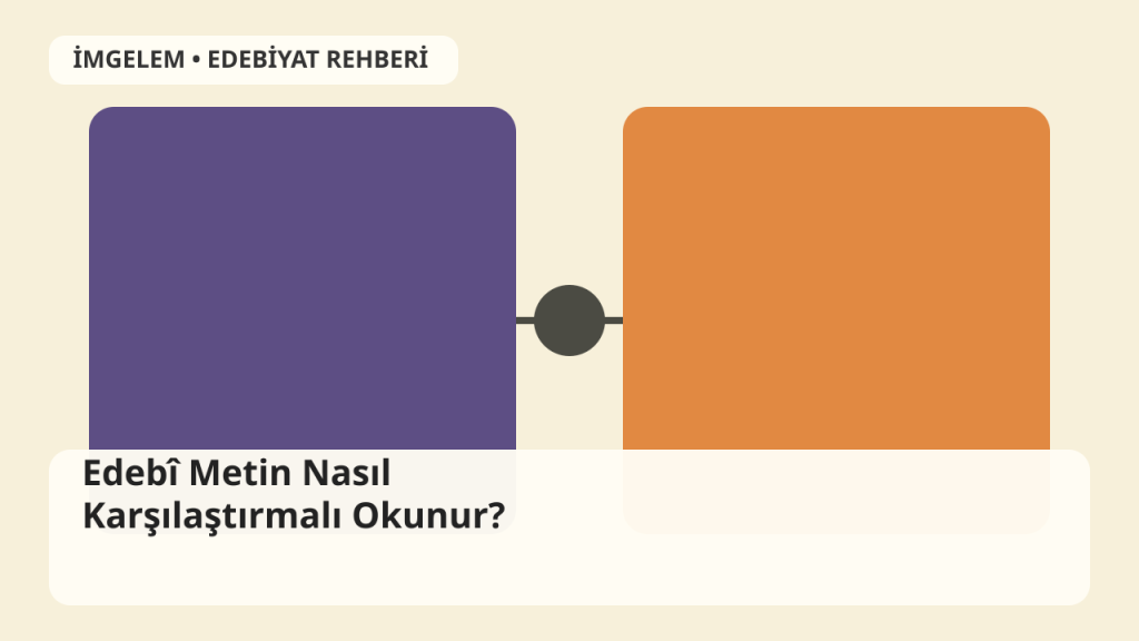 Yan yana açık iki kitabı ve karşılaştırma notlarını gösteren editoryal edebiyat illüstrasyonu