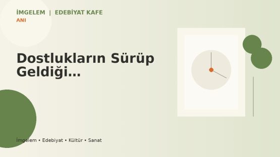 Dostlukların Sürüp Geldiği…